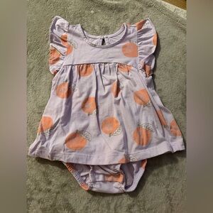 Carter's Purple and Orange Baby Romper
